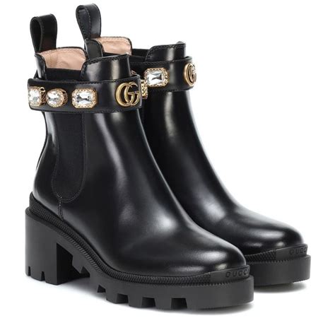 bota gucci original|Gucci ankle boots women.